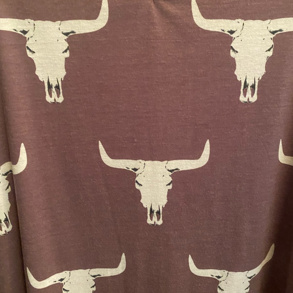 Rosie Daze Lavender Bull Skull Dress - Picture 4 of 8